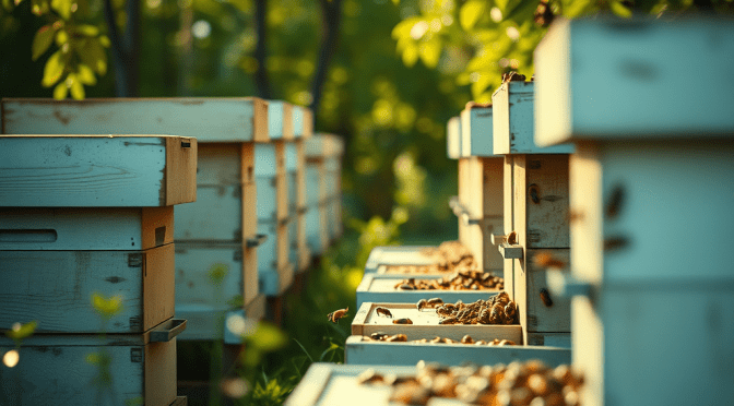 Le distanze degli alveari da strade ecc.